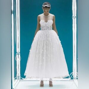 Giambattista Valli x H&M White Lace Bustier Corset Dress Bridal US Size 8 UK 40